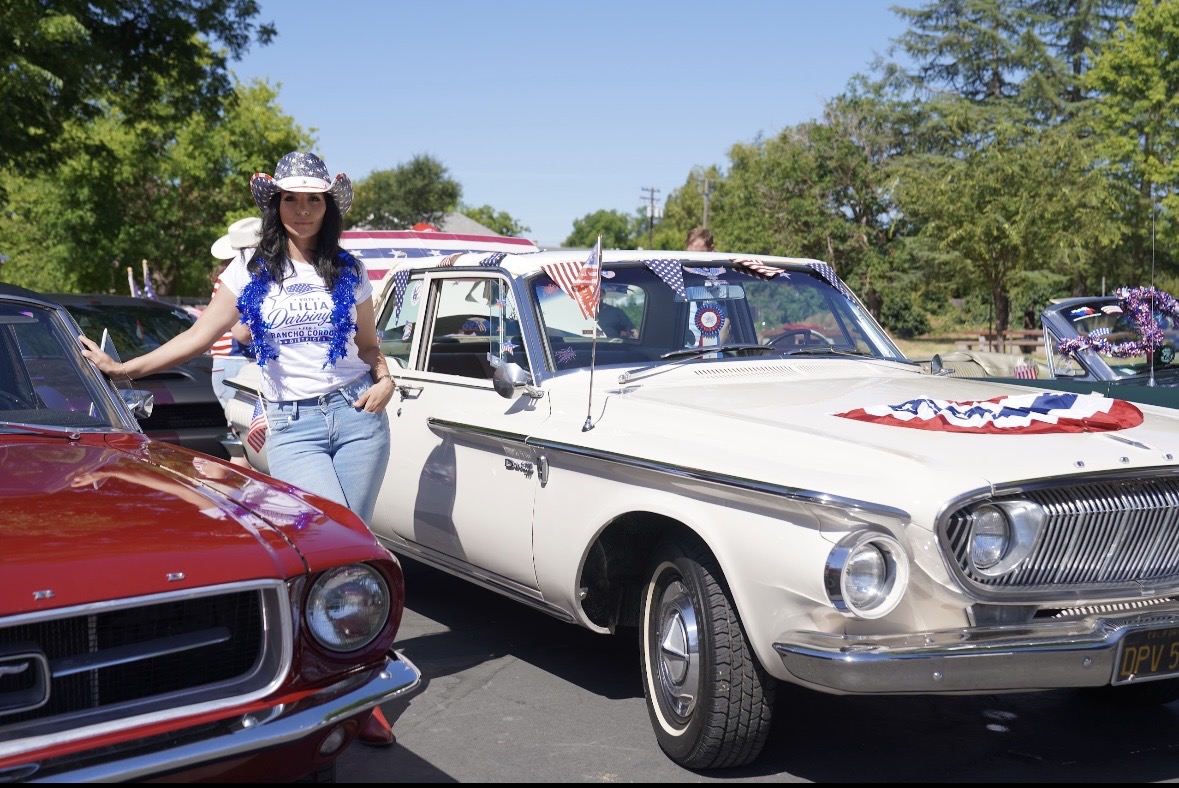 Lilia at a local classic car show